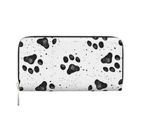 Hnnkloy Patrón de Pata de Perro,Carteras de Cuero PU de Gran Capacidad para Hombres y Mujeres.