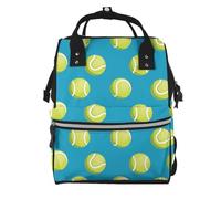 Hnnkloy Patrón de pelotas de tenis.Mochila de maternidad de gran capacidad, bolso cambiador, mochila de viaje para actividades al aire libre.