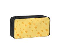 Hnnkloy Patrón de Queso Amarillo,Estuche de lápices de Gran Capacidad, portátil, para bolígrafos, Bolsa de papelería para la Escuela y la Oficina.