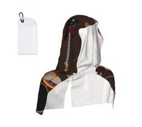 Hnnkloy Patrón de Rock de batería Retro, Toalla con Capucha Cool Sensation, Toallas heladas para el Sudor, Ideales para Deportes, Gimnasio, Camping y Correr.
