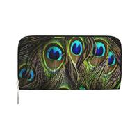 Hnnkloy Pavo Real Fresco,Carteras de Cuero PU de Gran Capacidad para Hombres y Mujeres.