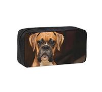 Hnnkloy Perro bóxer,Estuche de lápices de Gran Capacidad, portátil, para bolígrafos, Bolsa de papelería para la Escuela y la Oficina.