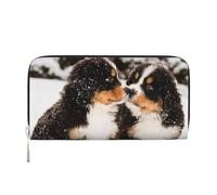 Hnnkloy Perro de montaña bernés,Carteras de Cuero PU de Gran Capacidad para Hombres y Mujeres.