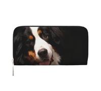 Hnnkloy Perro de montaña bernés,Carteras de Cuero PU de Gran Capacidad para Hombres y Mujeres.