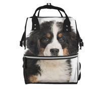 Hnnkloy Perro de montaña bernés.Mochila de maternidad de gran capacidad, bolso cambiador, mochila de viaje para actividades al aire libre.