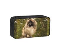 Hnnkloy Perro Pug Impreso,Estuche de lápices de Gran Capacidad, portátil, para bolígrafos, Bolsa de papelería para la Escuela y la Oficina.