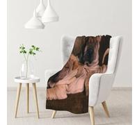 Hnnkloy Perro Shar Pei,Manta Suave para sofá Cama, cálida, antipilling, de Franela Afelpada, 76 x 102 cm.