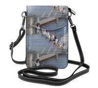 Hnnkloy Perros Border Collie Shetland Sheepdogs Alaskan,Bolsos para celular para mujer, bolsos pequeños cruzados - Cartera para celular de cuero sintético con ranuras para tarjetas de crédito