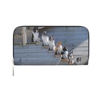 Hnnkloy Perros Border Collie Shetland Sheepdogs Alaskan,Carteras de Cuero PU de Gran Capacidad para Hombres y Mujeres.