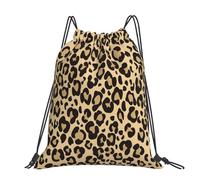 Hnnkloy Piel de leopardo Guepardo Jaguar,Mochila con cordón unisex, bolsa deportiva para gimnasio, mochila informal para el día a día.