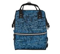 Hnnkloy Programación genial.Mochila de maternidad de gran capacidad, bolso cambiador, mochila de viaje para actividades al aire libre.