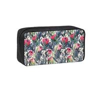 Hnnkloy Protea Paradise Impreso,Estuche de lápices de Gran Capacidad, portátil, para bolígrafos, Bolsa de papelería para la Escuela y la Oficina.