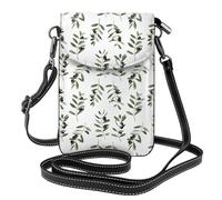 Hnnkloy Rama de olivo estilo acuarela Naturaleza,Bolsos para celular para mujer, bolsos pequeños cruzados - Cartera para celular de cuero sintético con ranuras para tarjetas de crédito