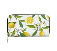 Hnnkloy Ramas de limonero exóticas Estampadas, deliciosas y deliciosas,Carteras de Cuero PU de Gran Capacidad para Hombres y Mujeres.