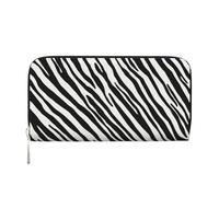 Hnnkloy Raya de Cebra Natural,Carteras de Cuero PU de Gran Capacidad para Hombres y Mujeres.