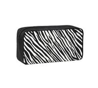 Hnnkloy Raya de Cebra Natural,Estuche de lápices de Gran Capacidad, portátil, para bolígrafos, Bolsa de papelería para la Escuela y la Oficina.