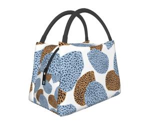 Hnnkloy Resumen de las mejores y más modernas pieles de leopardo,Bolsa de almuerzo portátil, bolsa isotérmica, fiambrera duradera, bolsa térmica reutilizable.