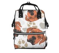 Hnnkloy Rhodesian Ridgeback con amor.Mochila de maternidad de gran capacidad, bolso cambiador, mochila de viaje para actividades al aire libre.