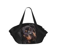 Hnnkloy Rottweiler: cariñoso, Seguro de sí Mismo y Leal.,Esterilla de Camping portátil, Manta de Picnic Plegable Multifuncional Que también Sirve como Bolsa de Camping para Viajes.