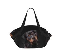 Hnnkloy Rottweiler: cariñoso, Seguro de sí Mismo y Leal.,Esterilla de Camping portátil, Manta de Picnic Plegable Multifuncional Que también Sirve como Bolsa de Camping para Viajes.