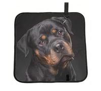 Hnnkloy Rottweiler: cariñoso, Seguro de sí Mismo y Leal.,Esterilla Plegable para Asiento Alfombrilla de Tela Oxford, cojín portátil para Acampar y Viajar al Aire Libre.