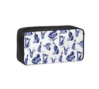 Hnnkloy Saxofón de Blues, Piano, Violonchelo, bajo,Estuche de lápices de Gran Capacidad, portátil, para bolígrafos, Bolsa de papelería para la Escuela y la Oficina.