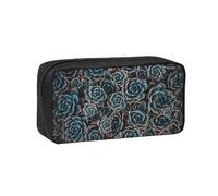 Hnnkloy Suculentas Frescas Impresas,Estuche de lápices de Gran Capacidad, portátil, para bolígrafos, Bolsa de papelería para la Escuela y la Oficina.