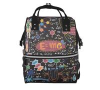 Hnnkloy Tablero de cálculos con fórmulas científicas a color.Mochila de maternidad de gran capacidad, bolso cambiador, mochila de viaje para actividades al aire libre.