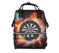 Hnnkloy Tablero de dardos impreso.Mochila de maternidad de gran capacidad, bolso cambiador, mochila de viaje para actividades al aire libre.