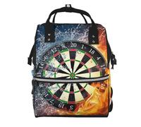 Hnnkloy Tablero de dardos impreso.Mochila de maternidad de gran capacidad, bolso cambiador, mochila de viaje para actividades al aire libre.