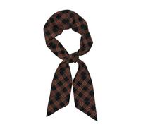 Hnnkloy Tartán Black Stewart moderno, Bufanda de seda sintética para mujer, bufandas de moda para el cuello, pañuelo para el cuello, diadema