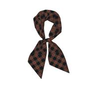 Hnnkloy Tartán Black Stewart moderno, Bufanda de seda sintética para mujer, bufandas de moda para el cuello, diadema versátil
