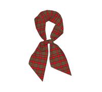Hnnkloy Tartán del clan escocés Stewart, Bufanda de seda sintética para mujer, bufandas de moda para el cuello, diadema versátil