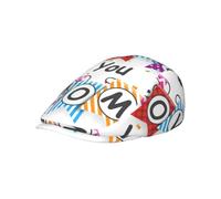 Hnnkloy Te Quiero, mamá., Gorra Plana para Hombre, Gorra de repartidor de periódicos para Hombre, Boina Ajustable para Conducir