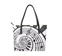 Hnnkloy Teclas de piano abstractas en acuarela,Bolso de mano de piel sintética, bolso tote de gran capacidad, bolso de hombro para mujer, ideal para el trabajo y los viajes.