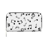 Hnnkloy Tema Musical Impreso,Carteras de Cuero PU de Gran Capacidad para Hombres y Mujeres.