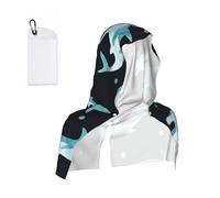 Hnnkloy Tiburón Martillo en Acuarela, Toalla con Capucha Cool Sensation, Toallas heladas para el Sudor, Ideales para Deportes, Gimnasio, Camping y Correr.