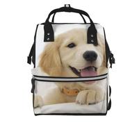 Hnnkloy Un Golden Retriever.Mochila de maternidad de gran capacidad, bolso cambiador, mochila de viaje para actividades al aire libre.