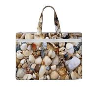 Hnnkloy Varias conchas,Bolsa de lona para documentos con cremallera, bolso de mano, maletín para la escuela y la oficina.