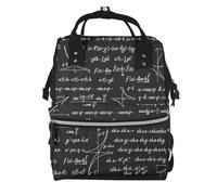 Hnnkloy Vector matemático sin fisuras.Mochila de maternidad de gran capacidad, bolso cambiador, mochila de viaje para actividades al aire libre.