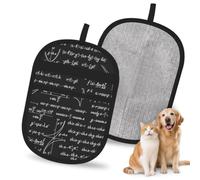 Hnnkloy Vector matemático sin Fisuras, Paquete de 2 Guantes para Eliminar el Pelo de Mascotas, Guantes de Aseo antiestáticos para Perros y Gatos.