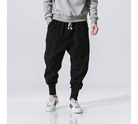 HNRLSL Pantalones Harem Cargo Streetwear Men Harem Pants Japanese Style Casual Linen Trouser Man Jogger Pants Chinese Baggy Pants Plus Size 5XL