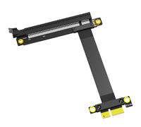 HNsdsvcd Cable PCIE Gen3.0 de 25 cm 1X a 16X PCIExpress PCIE X16 Extender Ángulo Recto