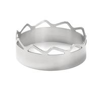 HNsdsvcd Cubierta para estufa de parabrisas, acero inoxidable, resistente al viento, ahorro de calor, soporte para ollas, anillos de fácil uso