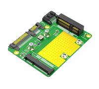 HNsdsvcd Dos discos duros MSATA hasta dos adaptadores SATA 3.0 con soporte de marco de aluminio convertir MSATA SATA3.0 HDDS en DualSSD