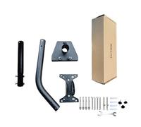 HNsdsvcd Soporte ajustable para adaptador de tubo de metal estándar para montaje en pared, montaje en techo, juego de montaje resistente