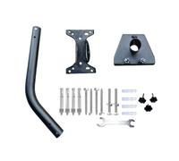 HNsdsvcd Soporte ajustable para adaptador de tubo de metal estándar para montaje en pared, montaje en techo, juego de montaje resistente