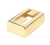 Hnsedjdh 2 fundas de guitarra eléctrica de latón para accesorios de guitarra Lollartron, color dorado