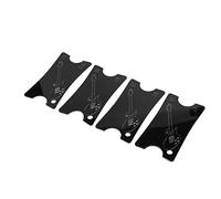 Hnsedjdh 4 Pack de 4 instrumentos de medición de radio para guitarras acrílicas, diapasón, regla, diapasón, herramientas de medición para guitarra acústica