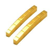 Hnsedjdh 42 mm de latón curvado de 6 cuerdas de latón ranurado para ST TL Guitarras eléctricas Accesorios Piezas